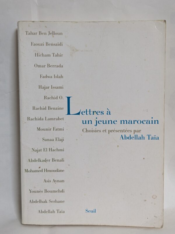 Lettres à un jeune Marocain par Abdellah Taïa