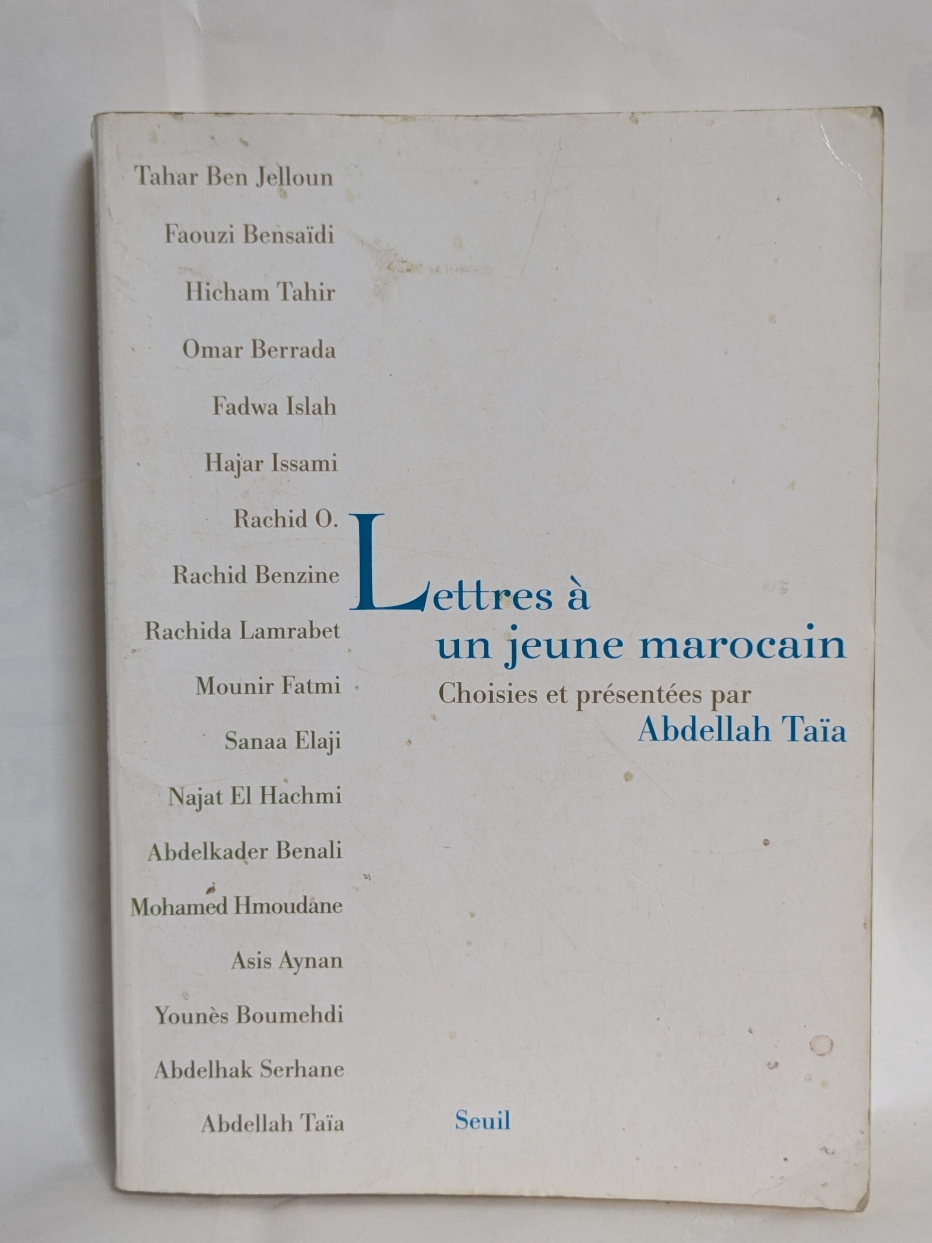 Lettres à un jeune Marocain par Abdellah Taïa